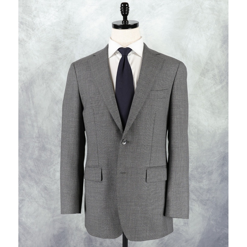 Suitsupply Havana Sport Coat Jacket 40R Slim Grey Nailhead Drago Super 120s Wool